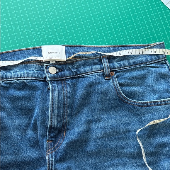 Reformation Blue Straight Leg Jeans - Picture 12 of 14